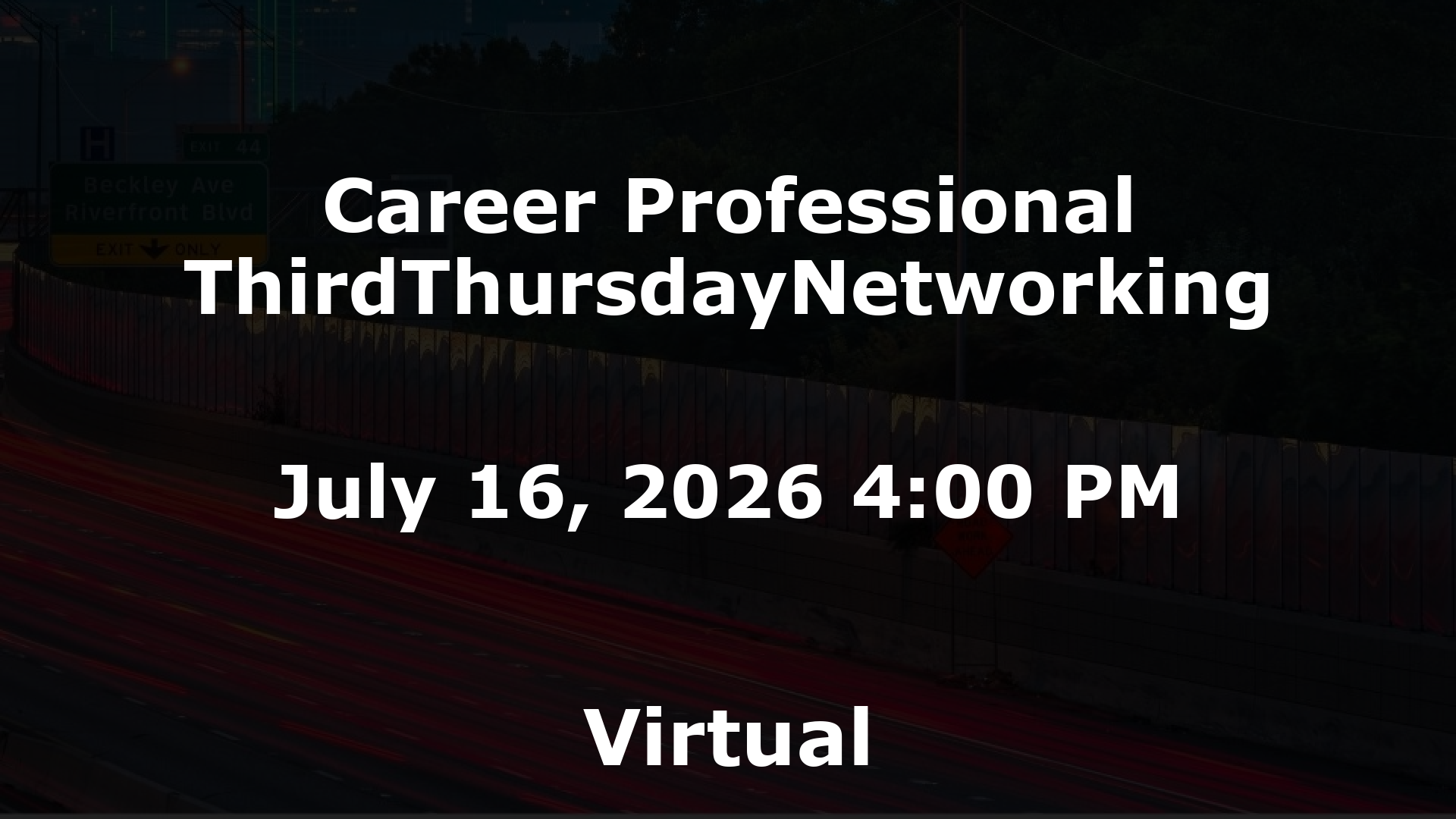 Career Professional ThirdThursdayNetworking event image